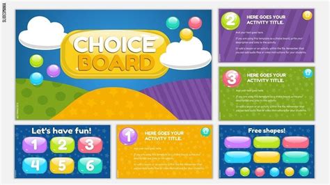 Choice Board Template Google Slides