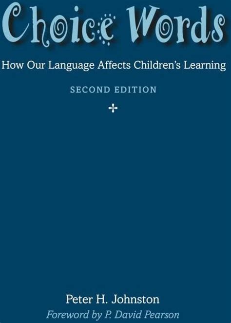 Choice Words Language Childrens Learning PDF