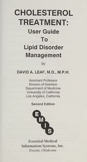 Cholesterol Treatment User Guide to Lipid Disorder Management Epub