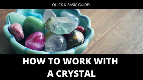 Choose Crystals Intentionally: