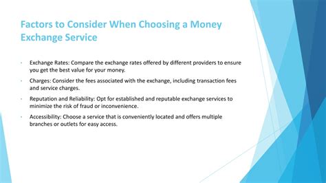 Choose a reputable exchange service: