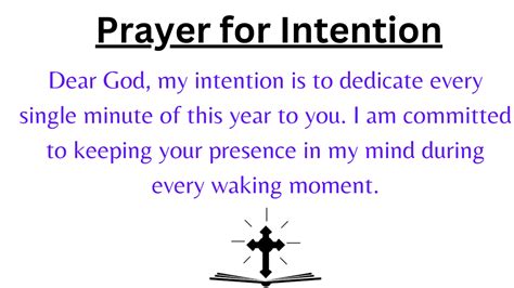 Choose a specific intention that you want to pray for.