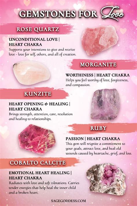 Choose stones that resonate with you: