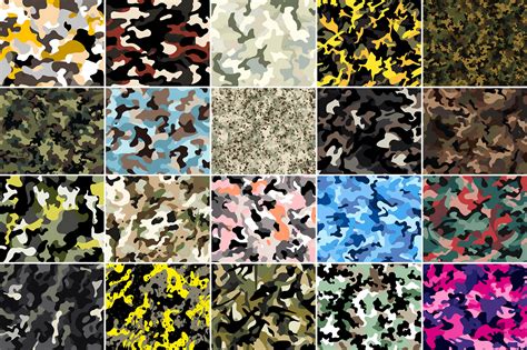 Choose the right camouflage pattern.