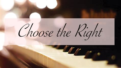 Choose the right music.