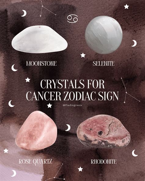 Choosing Crystals for Cancer Zodiac Signs