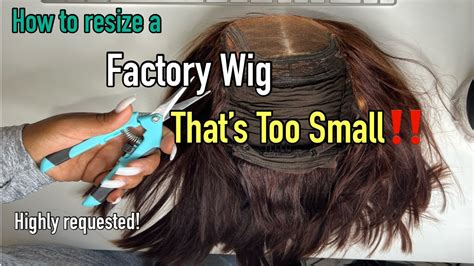 Choosing a wig that is too big or too small.