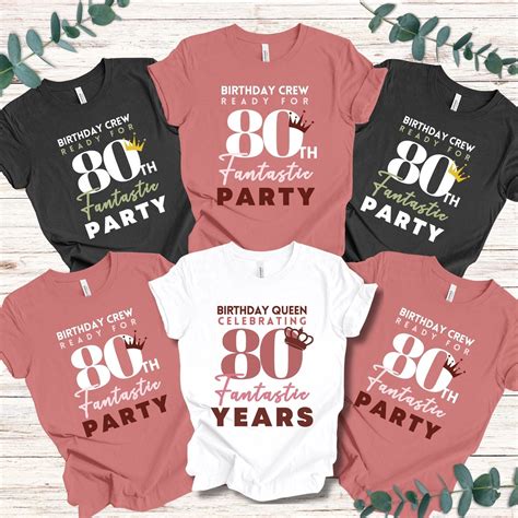 Choosing the Perfect 80th Birthday Shirt Design