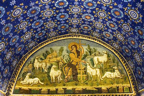 Christ as the Good Shepherd from Galla Placidia