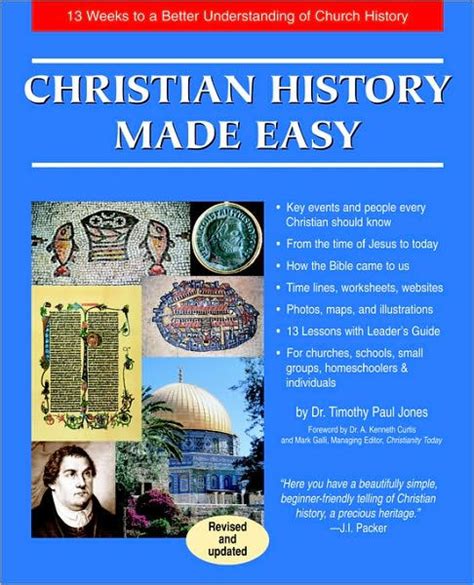 Christian History Made Easy 13 Weeks to a Better Understanding of Church History Reader