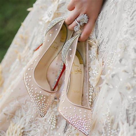 Christian Louboutin's Celestial Wedding Footwear: Walking Down the Aisle in Exuberant Style