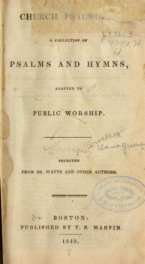 Christian psalmody a version of all the Psalms and a selection of hymns adapted to the 1837 Hardcover PDF