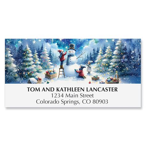 Christmas Address Labels From Current Catalog