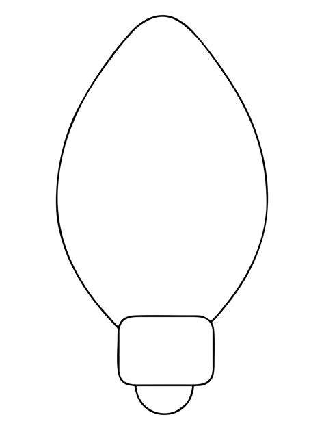 Christmas Bulb Template