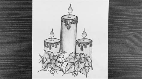 Christmas Candles Drawings