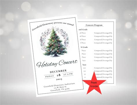 Christmas Concert Program Template