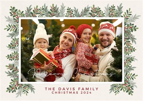 Christmas Family Cards Template