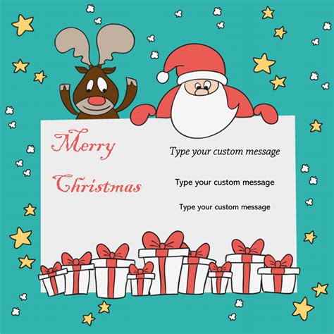 Christmas Gift Card Template Word
