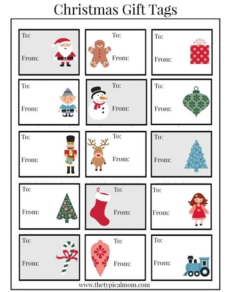 Christmas Labels Printables