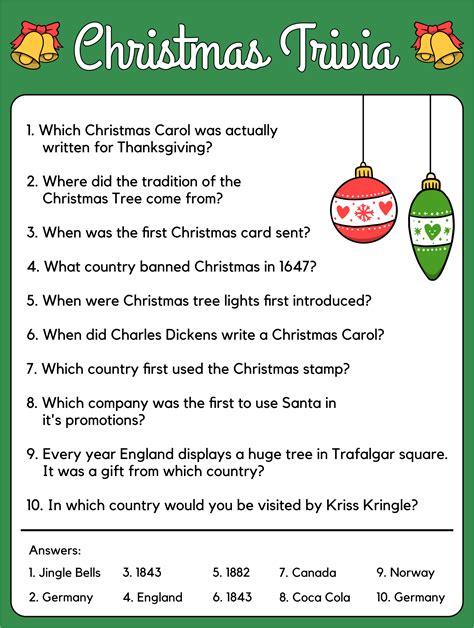 Christmas Quiz Questions And Answers Reader