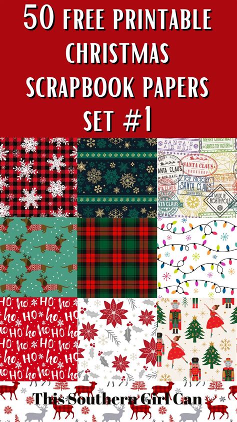 Christmas Scrapbook Printables