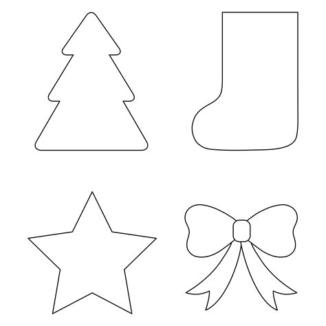 Christmas Shape Templates