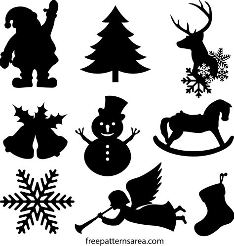 Christmas Silhouette Templates