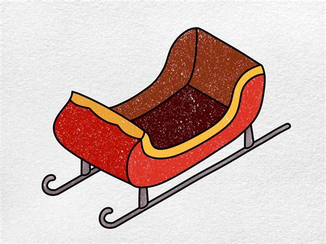 Christmas Sled Drawing