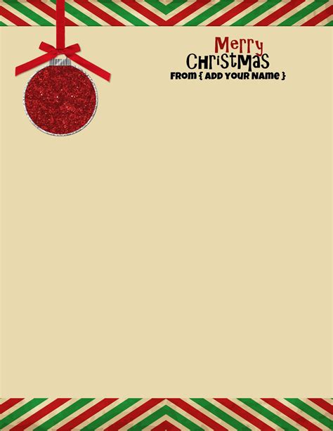 Christmas Stationery Free Printable