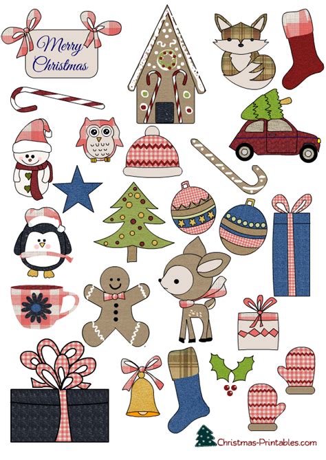 Christmas Sticker Printables