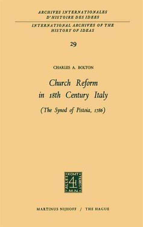Church Reform in 18th Century Italy Epub