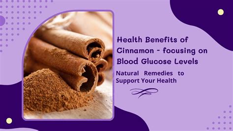 Cinnamon: Sweetness with Health Benefits