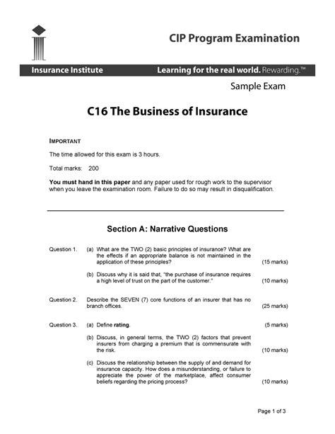 Cip Exam Answers C16 Reader