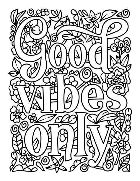 Circle Design Adult Coloring Book Good vibes and Motivation Quotes Inspirational Coloring book Kindle Editon