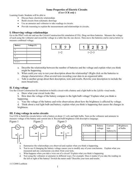 Circuits Phet Lab Answer Key Doc