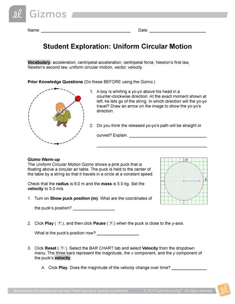 Circular Motion Lab Answers Reader