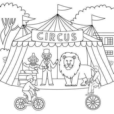 Circus Coloring Pages Printable