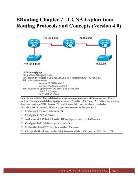 Cisco Answers Erouting Chapter 7 Epub