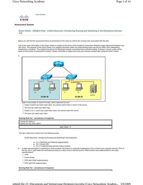 Cisco Ccna Discovery 40 Answers Reader