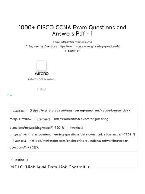 Cisco Ccna Test Questions And Answers Epub