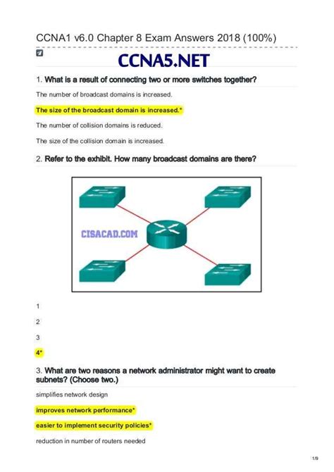 Cisco Chapter 8 Exam Answers PDF