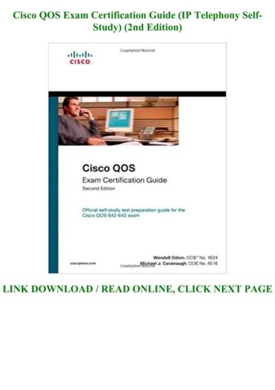 Cisco DQOS Exam Certification Guide IP Telephony Self-Study Epub