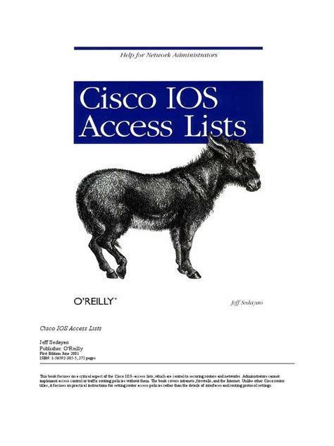 Cisco IOS Access Lists Epub