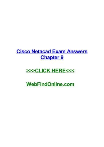 Cisco Netacad Exam Answers Chapter 7 Doc