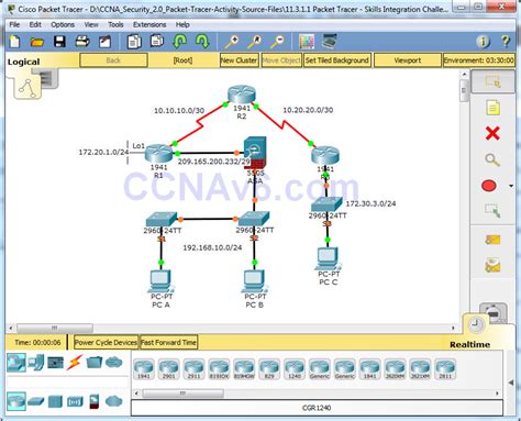 Cisco Packet Tracer Skills Integration Challenge Answers PDF