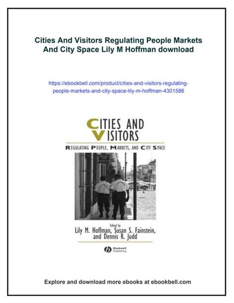 Cities and Visitors Regulating People Epub