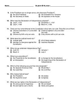 Citizen Test Questions And Answers 2010 Kindle Editon