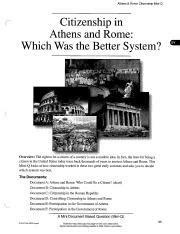 Citizenshipon Athens And Rome Mini Q Answers PDF