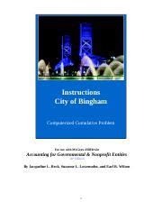 City Of Bingham Computerized Cumulative Problem Solution Epub