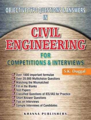 Civil Engineering Competitive Objective Type Questions Answer Doc